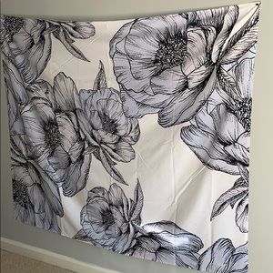 Floral Dorm or Room Tapestry/Flag
